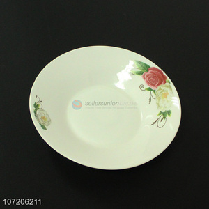 Wholesale Round Ceramic Plate Fashion Fruit Plate