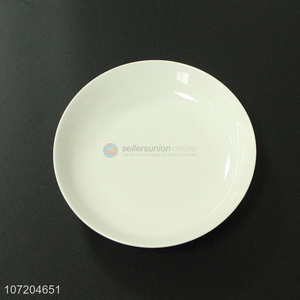 Wholesale Fashion Tableware White Round Ceramic Plate