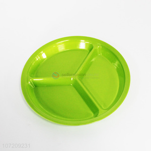 Premium quality melamine 3 section divided dinner plate