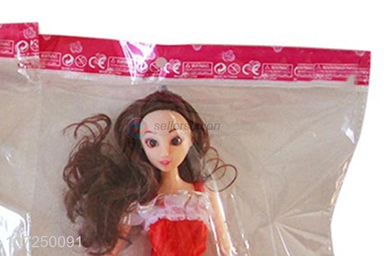 China manufacturer 12joints 3D eyeball wedding dress doll for kids