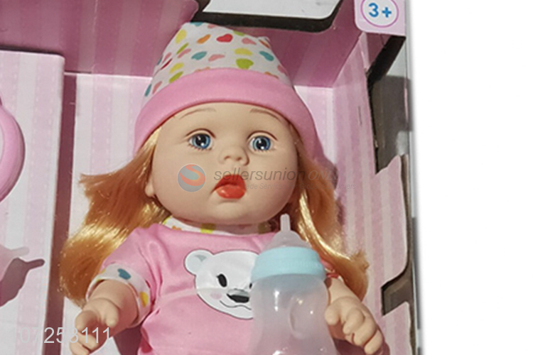 Bottom Price Baby Girl Drinking Water Pee Doll Toy Set For Kids