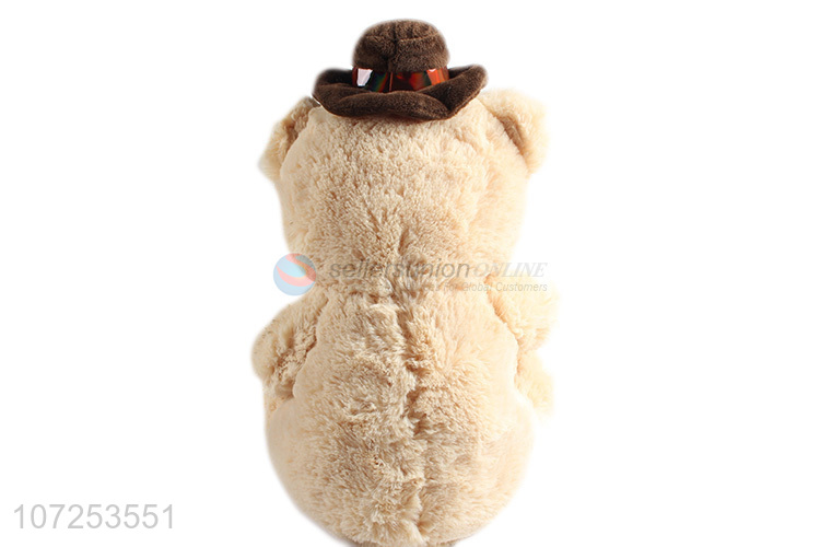 Factory Sell Valentine Gifts Bear Shaped With Heart Shaped Plush Toy