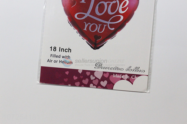 Promotional cheap decorative heart helium balloon foil balloons party supplies