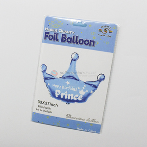 Hot selling crown foil balloon for kids birthday party decoration