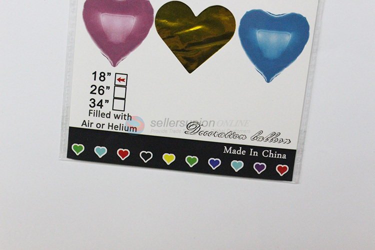 Good sale wedding party supplies heart shape aluminum foil balloon