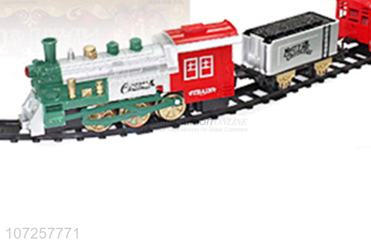 Best selling kids toys battery operated Christmas train set with track