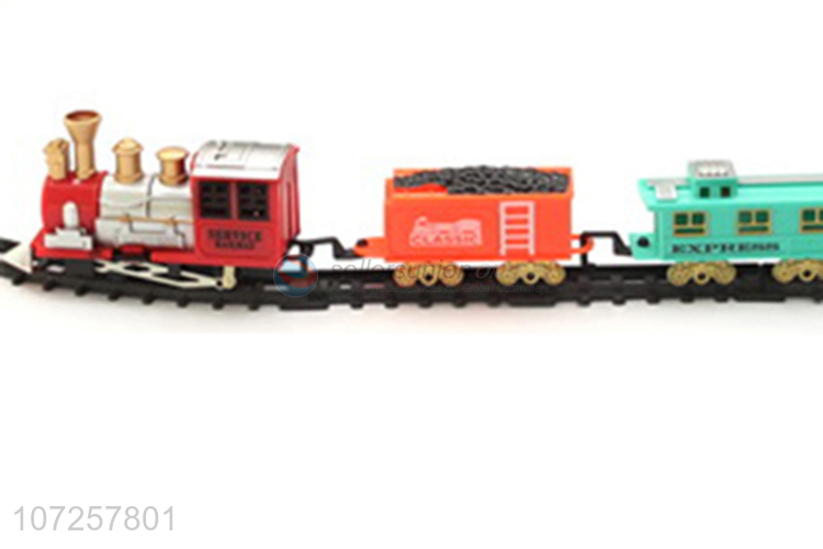 Wholesale custom electric battery operated mini plastic smoke train set