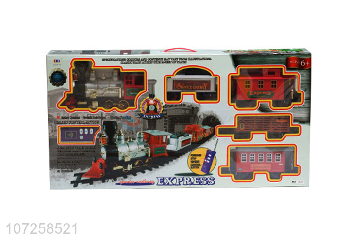 Hot products electric battery operated mini plastic smoke train set