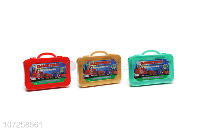 Popular products children electric battery operated rail train track toys