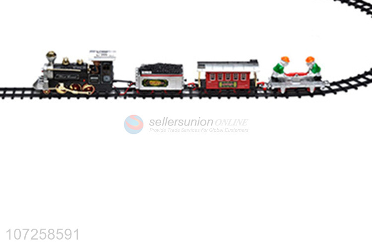 China OEM boys railway toy train battery operated train set