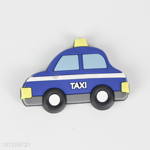 Bottom price taxi shape pvc fridge magnet