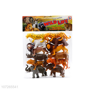 Best Sale Simulation Natural Forest Animal World Plastic Toy For Kids