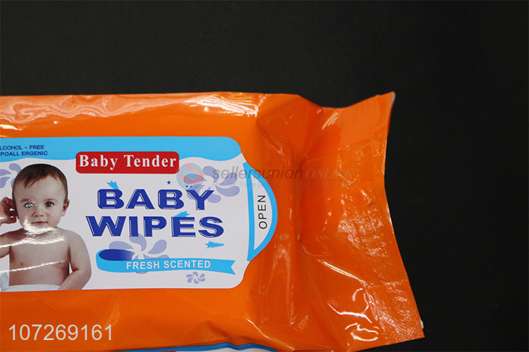 Bottom Price 80Pcs Fresh Scented Baby Wet Wipes Best Cleaning Wipes