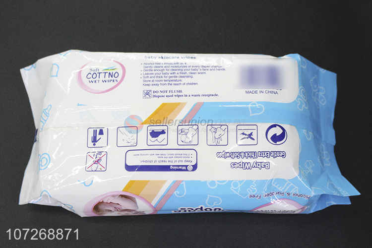 Bottom Price 80Pcs Wet Wipes Pure Soft Cleaning Wipes Baby Wipes