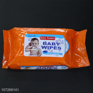 Bottom Price 80Pcs Fresh Scented Soft Cleaning Wipes Baby Wipes