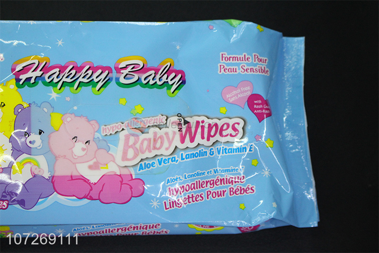 New Product 80Pcs Wipes Cute Soft Cleaning Wipes Baby Wipes