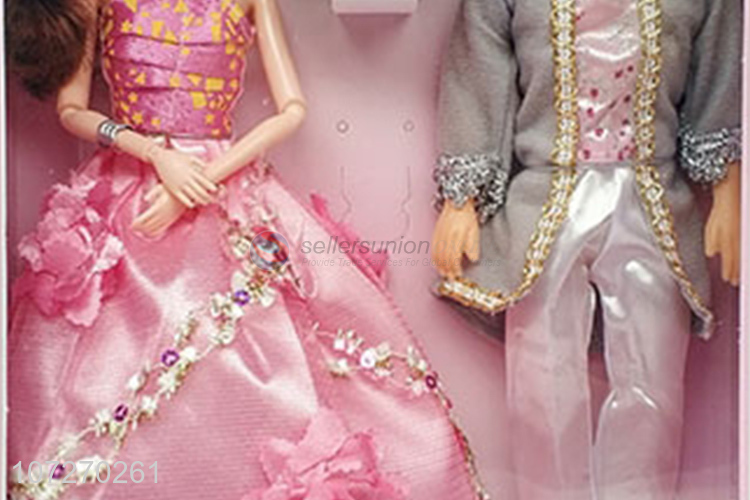 Top manufacturer 11.5 inch wedding couple doll set fashion dolls for children