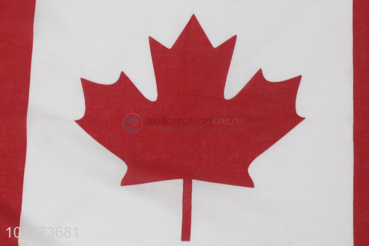 Professional manufacturer Canada flag printed bandana pure cotton handkerchief