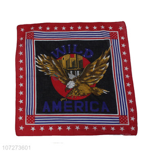 Customized cheap exquisite printing pure cotton handkerchief American bandana