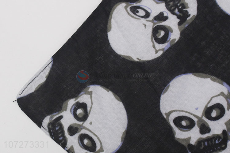 Popular products popular 100% cotton bandanas skull printed square necklace