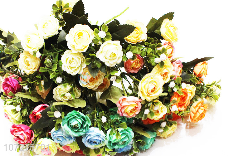 Best Sale Silk Cloth Camellia Decorative Artificial Flower