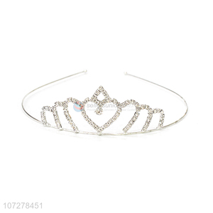 Fashion Style Rhinestone Alloy Wedding Pageant Bride Crown And Tiaras