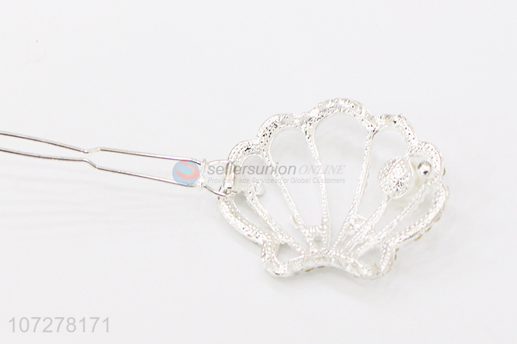 Wholesale Pearls Hair Pin Fashion Frog Buckle Clip