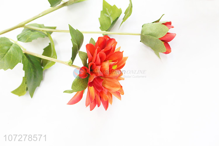 Good market artificial flower mini 4 heads dahlia cloth flower