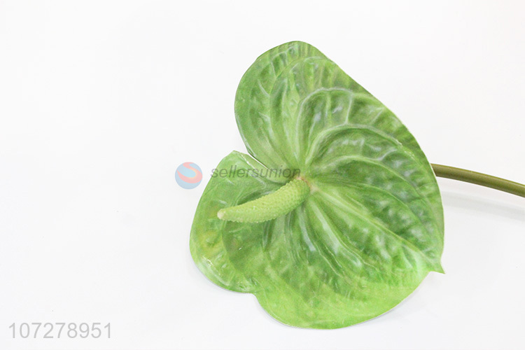 China manufacturer garden decoration artificial anthurium fake leaf