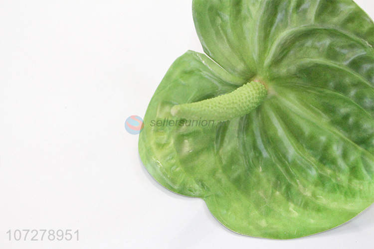China manufacturer garden decoration artificial anthurium fake leaf