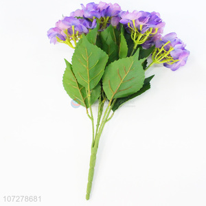 Premium quality decorative artificial cloth flower 5 heads simulation flowers