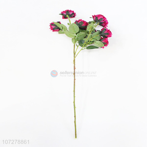 Recent design artificial cloth flower 9 heads simulation rose flower