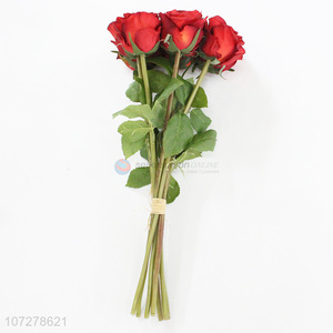 Latest style 8 heads artificial rose flower cloth flowers decorative bouquet