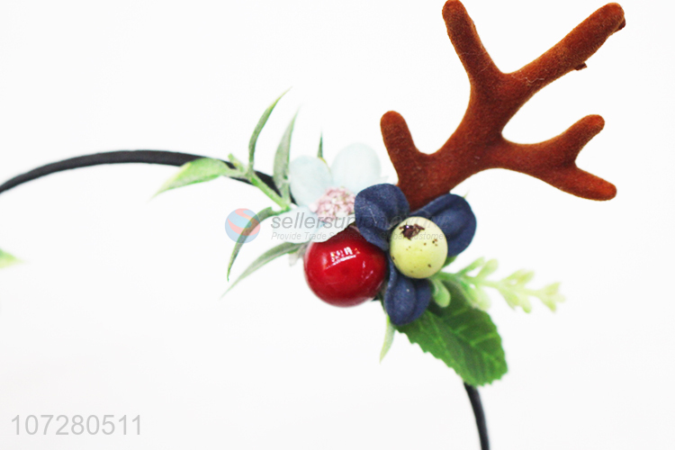 New Christmas Ladies Girl Beauty Flower Deer Party Hairband Head Band