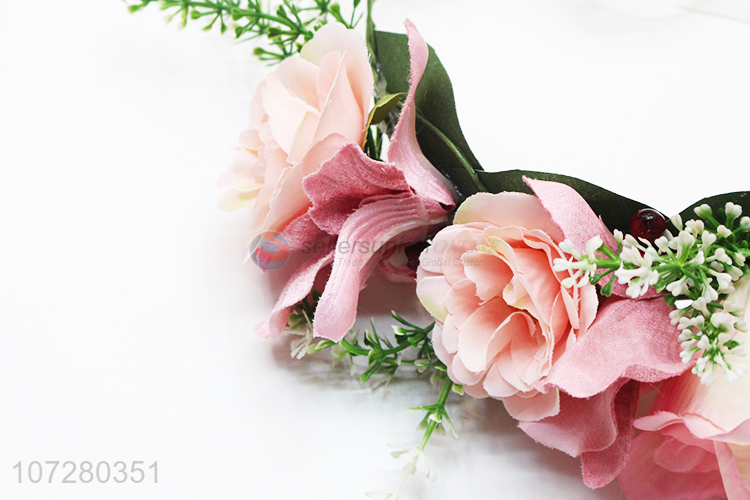 Best Price Hair Garland Floral Wreath Flower Headband For Wedding Wreath