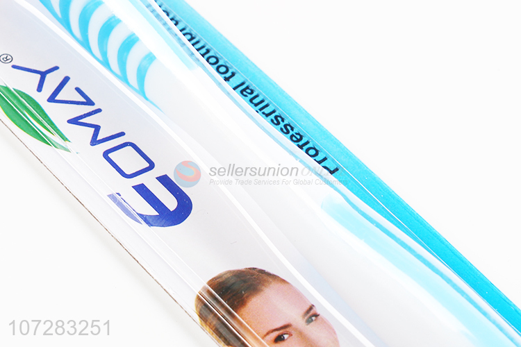 Unique design eco-friendly plastic adult toothbrush with long handle