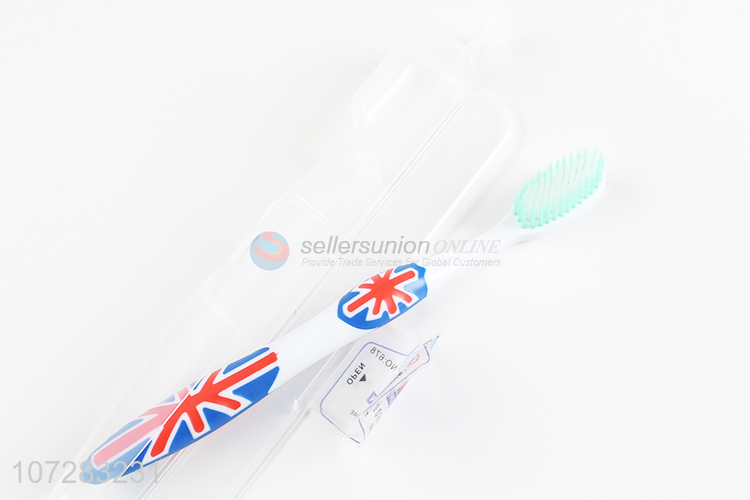 Wholesale cheap colorful fashion home use plastic adult toothbrush