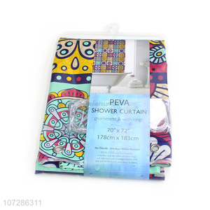 Fashion Printing PEVA Shower Curtain For Bathroom