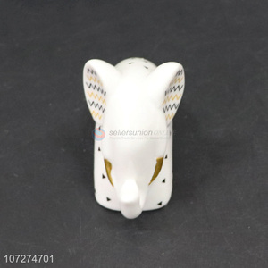 Factory Customized Porcelain Crafts Elephant Ornaments