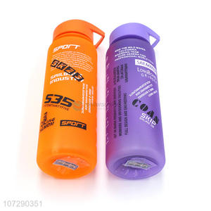 Latest arrival bpa free eco-friendly plastic water bottle with straw