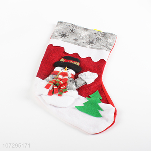 Factory wholesale snowman christmas stocking gift bag