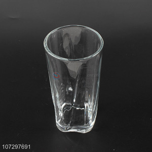 Unique Design Drinking Tableware Clear Durable Glass Cup