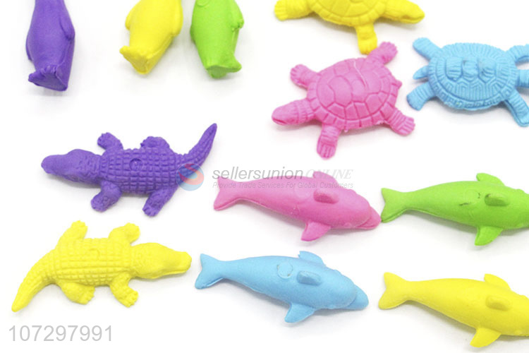 Wholesale Seabed World Series Cute Cartoon Animals Erasers For Kids Students