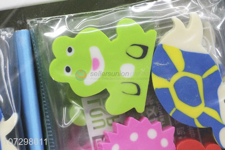 Creative Design Cartoon Animals Erasers Best Gift For Kids