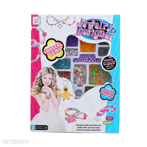 Good Factory Price Plastic Beads Jewelry Set Diy Kid Beads Toy