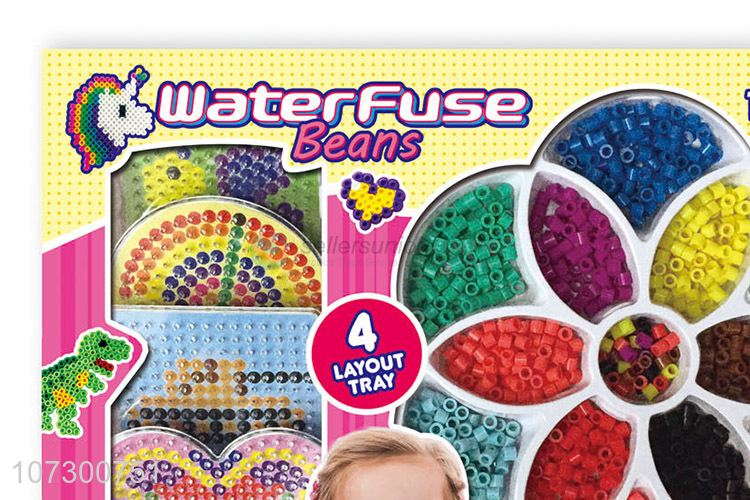 High Sales 12 Colors Waterfuse Beans Diy Beaded Educational Toy Set