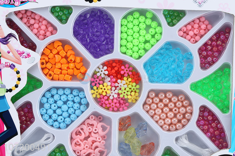 Wholesale Intelligence Colorful Jewelry Set Creative Children Diy Bead Toy Set