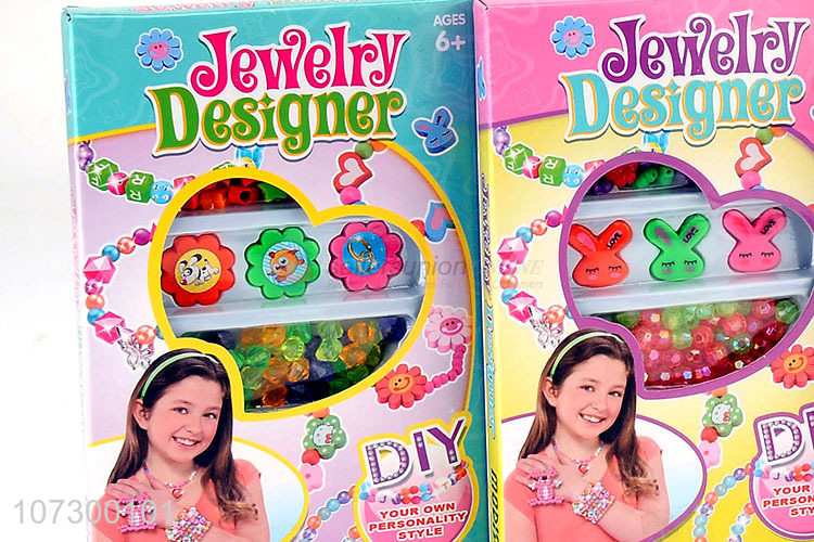 High Sales Beautiful Kids Plastic Diy Jewelry Bead Set Toy For Girls