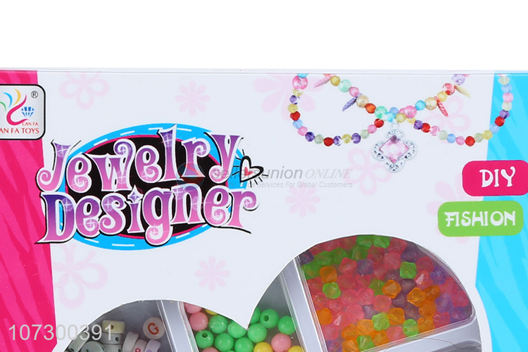 New Arrival Plastic Beads Set Colorful Craft Diy Jewelry For Kids