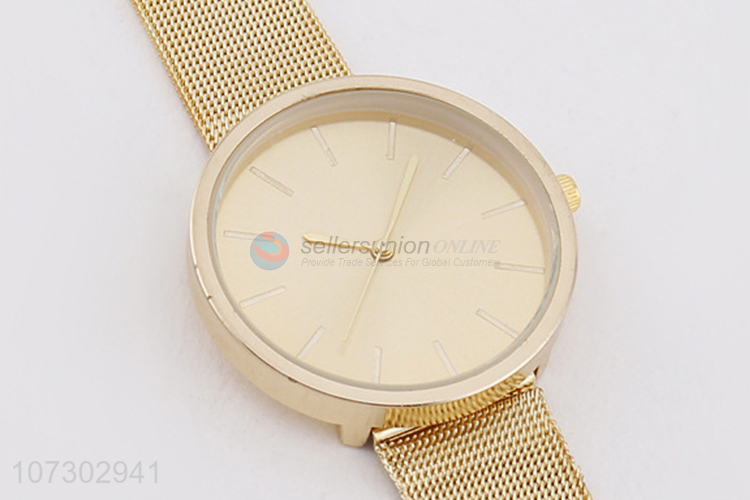 New Style Gold Stainless Steel Watches For Man